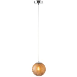 LAMPE SUSPENDUE DANY RONDE VERRE MARRON