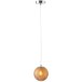 LAMPE SUSPENDUE DANY RONDE VERRE MARRON