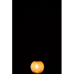 LAMPE SUSPENDUE DANY RONDE VERRE MARRON