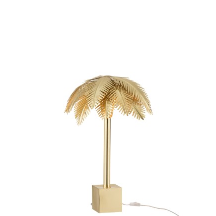Lampe cocotier en métal or 53x53x69 cm
