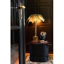 Lampe cocotier en métal or 53x53x69 cm