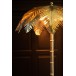 Lampe cocotier en métal or 53x53x69 cm