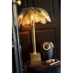 Lampe cocotier en métal or 53x53x69 cm