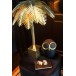 Lampe cocotier en métal or 53x53x69 cm