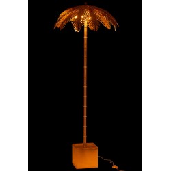 Lámpara de pie de metal dorado 77x77x133 cm