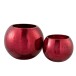 Porta-velas esfera em vidro vermelho 20x20x15,5 cm Porta-velas esfera em vidro vermelho 20x20x15,5 cm