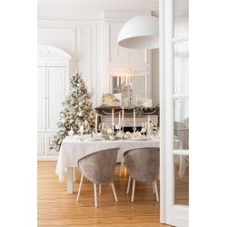 chandelier en verre transparent 9x9x20 cm