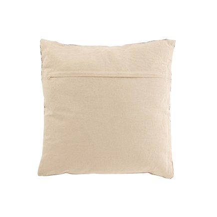 Cuscino quadrato in tessuto beige 43x43x15 cm