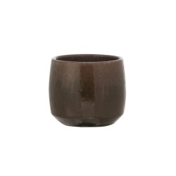 Cache-pot en céramique vert 14.5x14.5x12.5 cm