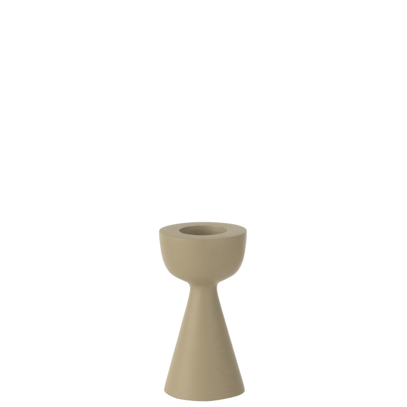 BOUGEOIR CONE ALU IVOIRE S