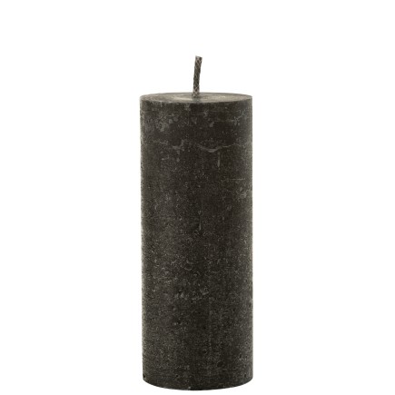 Bougie pilier en paraffine noir 10x10x25 cm