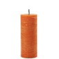 Bougie pilier en paraffine orange 10x10x25 cm
