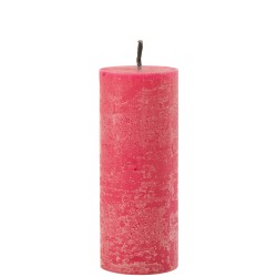 Bougie pilier en paraffine rose 10x10x25 cm