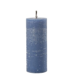 Bougie pilier en paraffine bleu 10x10x25 cm
