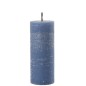 Bougie pilier en paraffine bleu 10x10x25 cm