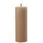 Vela pilar de parafina beige 10x10x28 cm