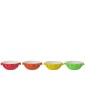 Cuenco redondo de metal multicolor 18x18x7 cm (surtido de 4)