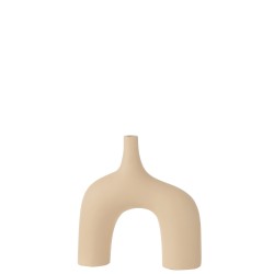 VASE CAMILLE ALUMINIUM BEIGE