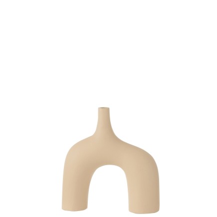 VASE CAMILLE ALUMINIUM BEIGE