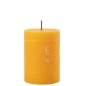 Bougie pilier en paraffine jaune 15x15x21 cm