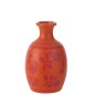 Vase feuilles/fleurs en poterie orange 23x23x38 cm Vase feuilles/fleurs en poterie orange 23x23x38 cm