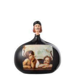 Figure Les Chartistes en poterie multicolore 20x15.5x22 cm
