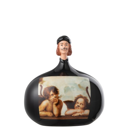Figure Les Chartistes en poterie multicolore 20x15.5x22 cm