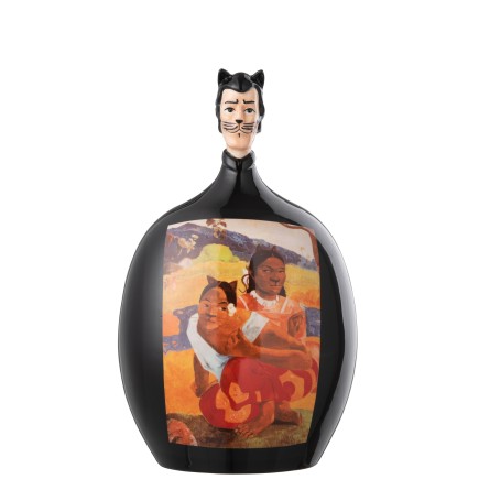 Figure Les Chartistes en poterie multicolore 16.5x15x26 cm