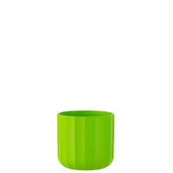 Cache-pot Summer en céramique vert 15x15x14.5 cm