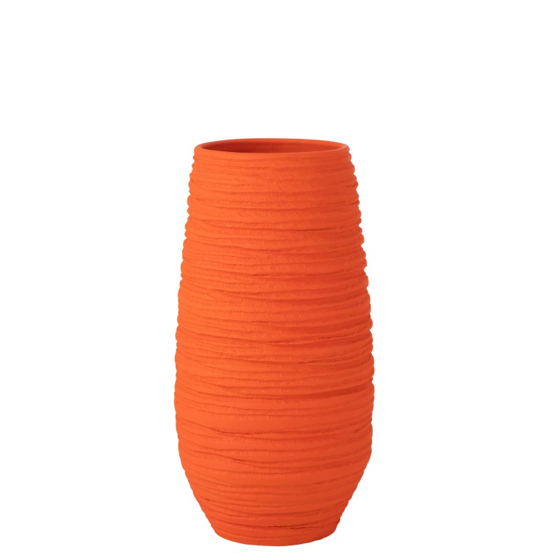 Macetero de cerámica naranja 28*25*55 cm