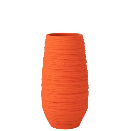 Macetero de cerámica naranja 28*25*55 cm