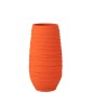 Macetero de cerámica naranja 28*25*55 cm