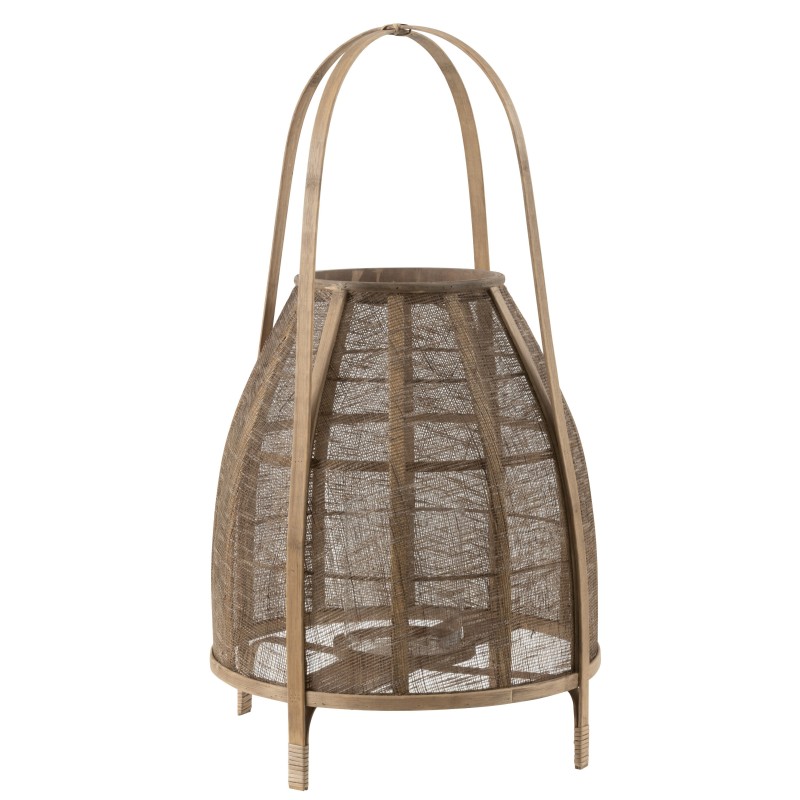 Lanterne sur pied en bambou marron 38.5x38.5x70 cm Lanterne sur pied en bambou marron 38.5x38.5x70 cm