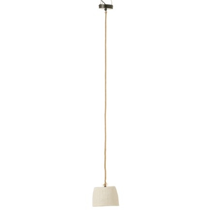 Lampe suspendue en papier blanc 20x20x15 cm