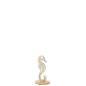 Hippocampe sur socle en aluminium multicolore 14.5x7x7 cm