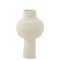 Vaso di cartapesta bianco 30x30x50 cm
