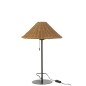 Candeeiro em metal e rattan preto e natural 32x32x50 cm Candeeiro em metal e rattan preto e natural 32x32x50 cm