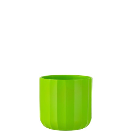 Macetero de cerámica verde 18.5x18.5x18 cm
