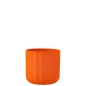 Cache-pot en poterie orange 18.5x18.5x18 cm Cache-pot en poterie orange 18.5x18.5x18 cm
