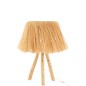 Candeeiro Bahamas em madeira natural 30x30x51 cm Candeeiro Bahamas em madeira natural 30x30x51 cm