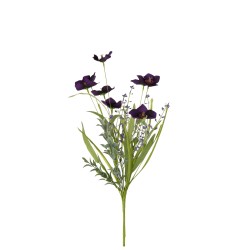 Rama de eléboro de plástico violeta 17.5x17.5x56 cm