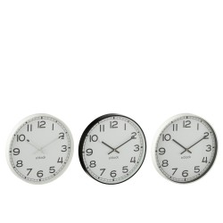 WANDKLOK ROND WIT/ZWART L ASS3