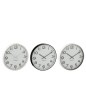 Horloge murale en plastique multicolore 40x40x4 cm (Lot de 3)