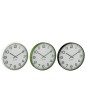 Horloge murale en plastique multicolore 40x40x4 cm (lot de 3) Horloge murale en plastique multicolore 40x40x4 cm (lot de 3)
