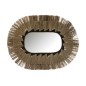 Espelho oval em vidro natural/preto 115x4x90 cm