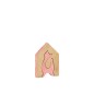 Casa para gatos em madeira multicolorida 12x18x2,5 cm