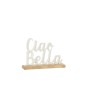 Ciao Bella sur socle en aluminium multicolore 23x16x5 cm