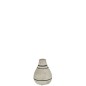 Vase poterie en terre cuite beige/noir 12x12x15 cm Vase poterie en terre cuite beige/noir 12x12x15 cm