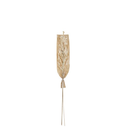 Feuilles séchées en roseau naturel 16x2x95 cm