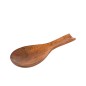 Cuchara de madera de acacia oscura natural 25x11.5x1.5 cm